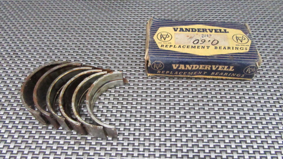 BRONZINE BANCO VP 555 060 PER FIAT 600 PRIMA SERIE - 600 MULTIPLA + 060 - MOTORE SERIE 100 633 cc MARCA VANDERVELL FONDO DI MAGAZZINO 33030 - B6